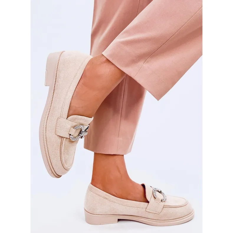 Timeless Daimer Beige suede moccasins