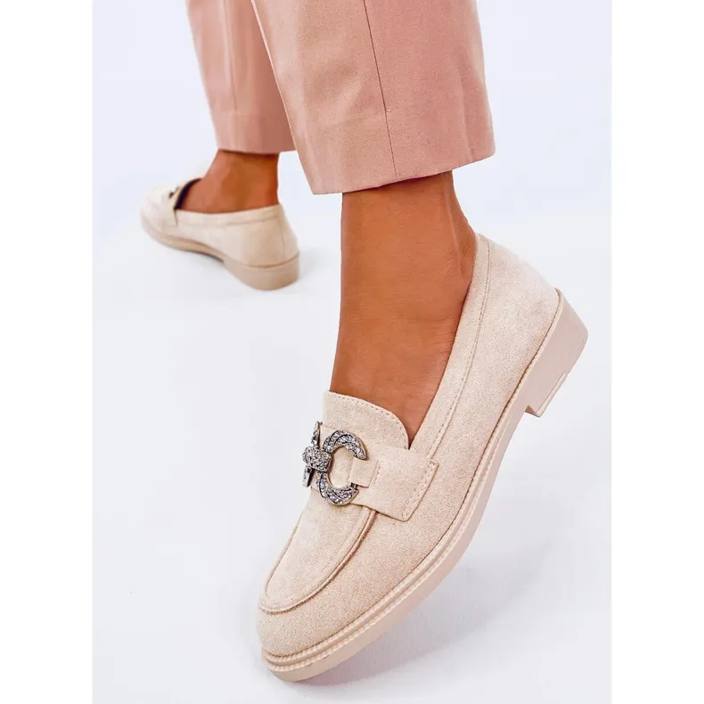 Timeless Daimer Beige suede moccasins