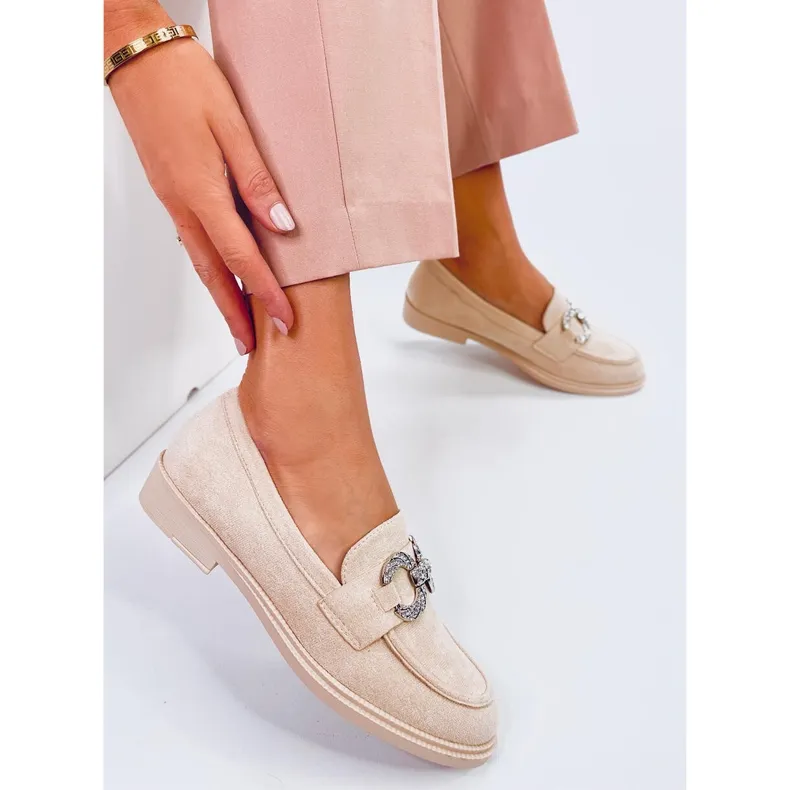 Timeless Daimer Beige suede moccasins