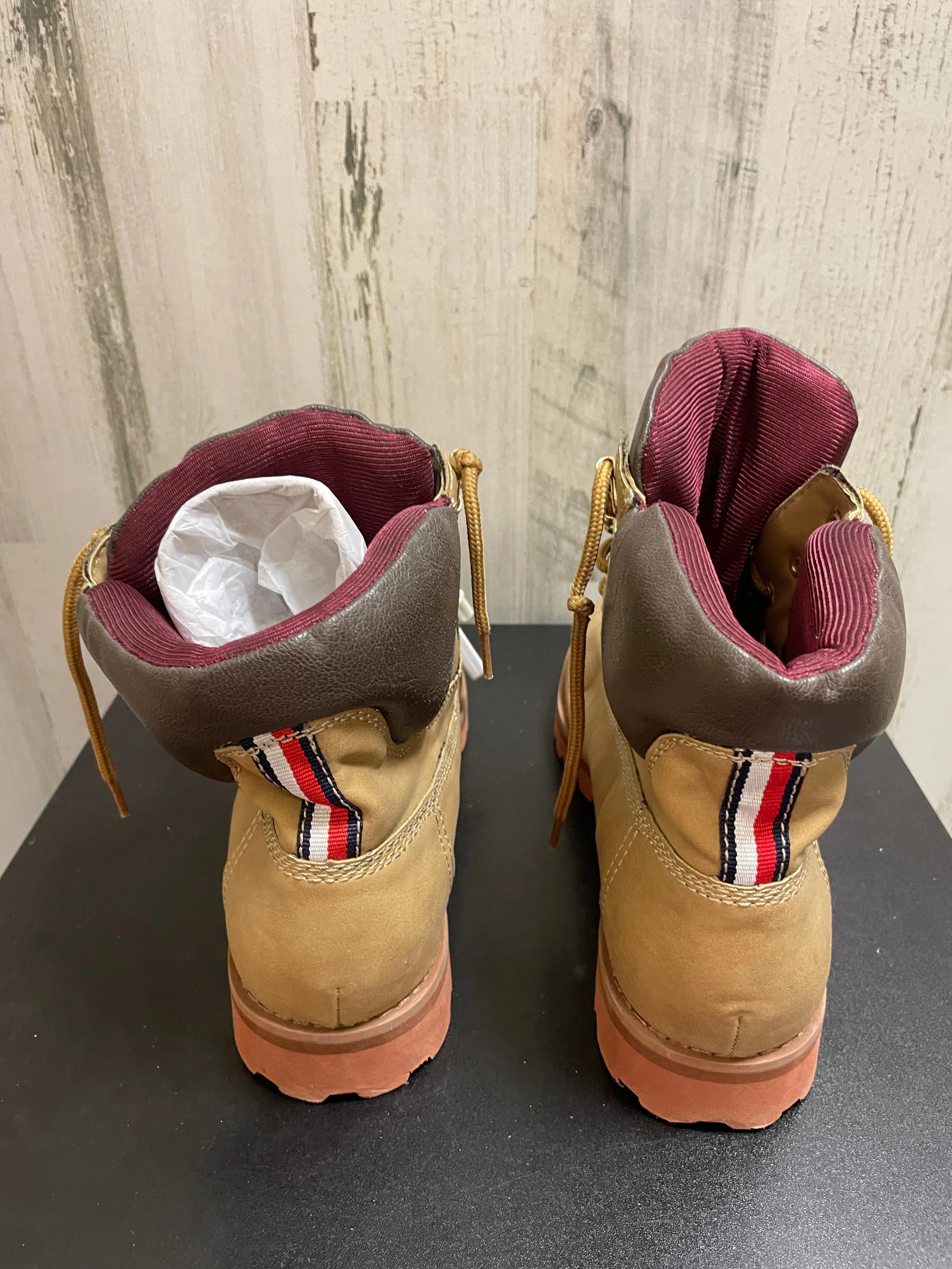 Tommy Hilfiger Brown Hiking Boots Size 9.5