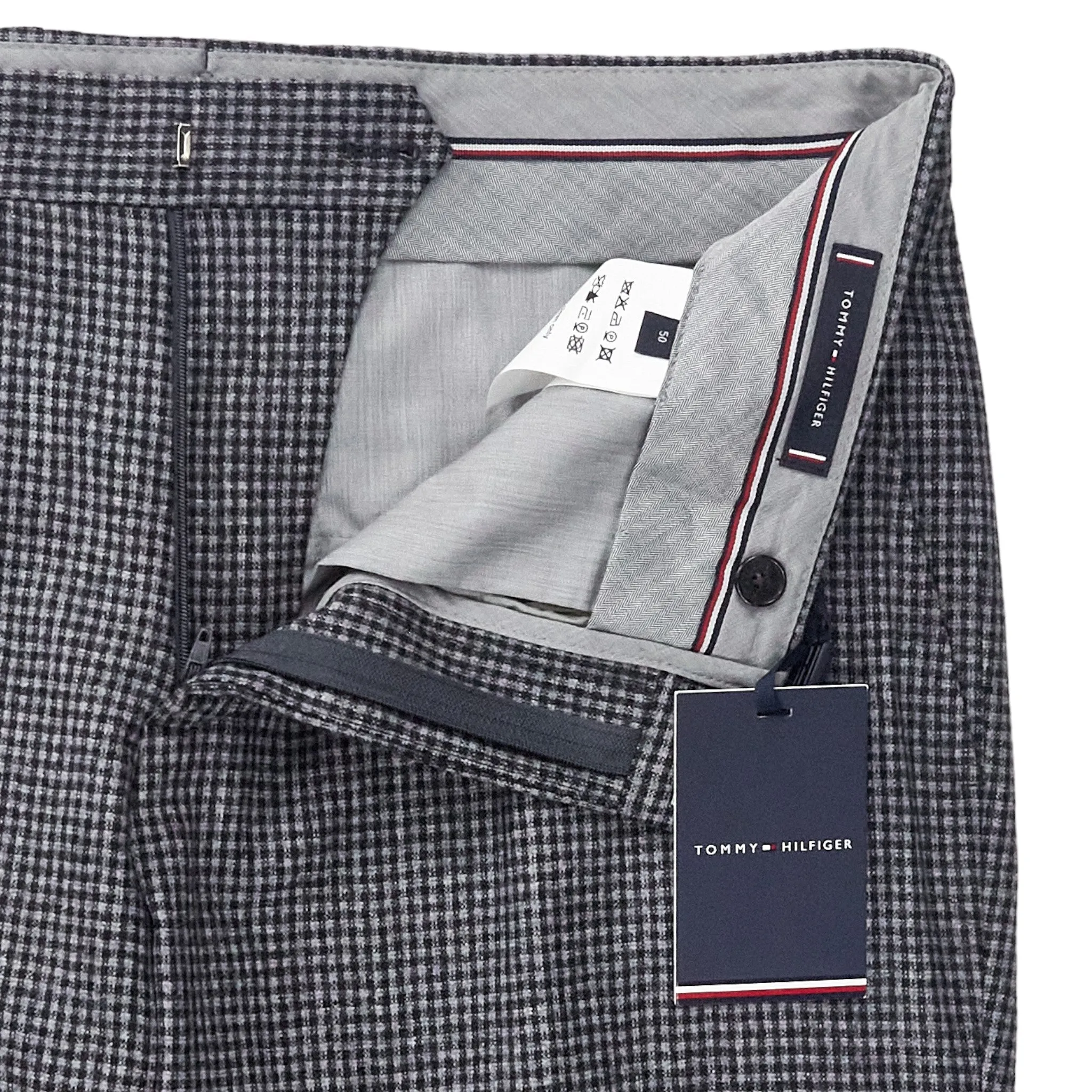 Tommy Hilfiger Grey/Black Check Trousers