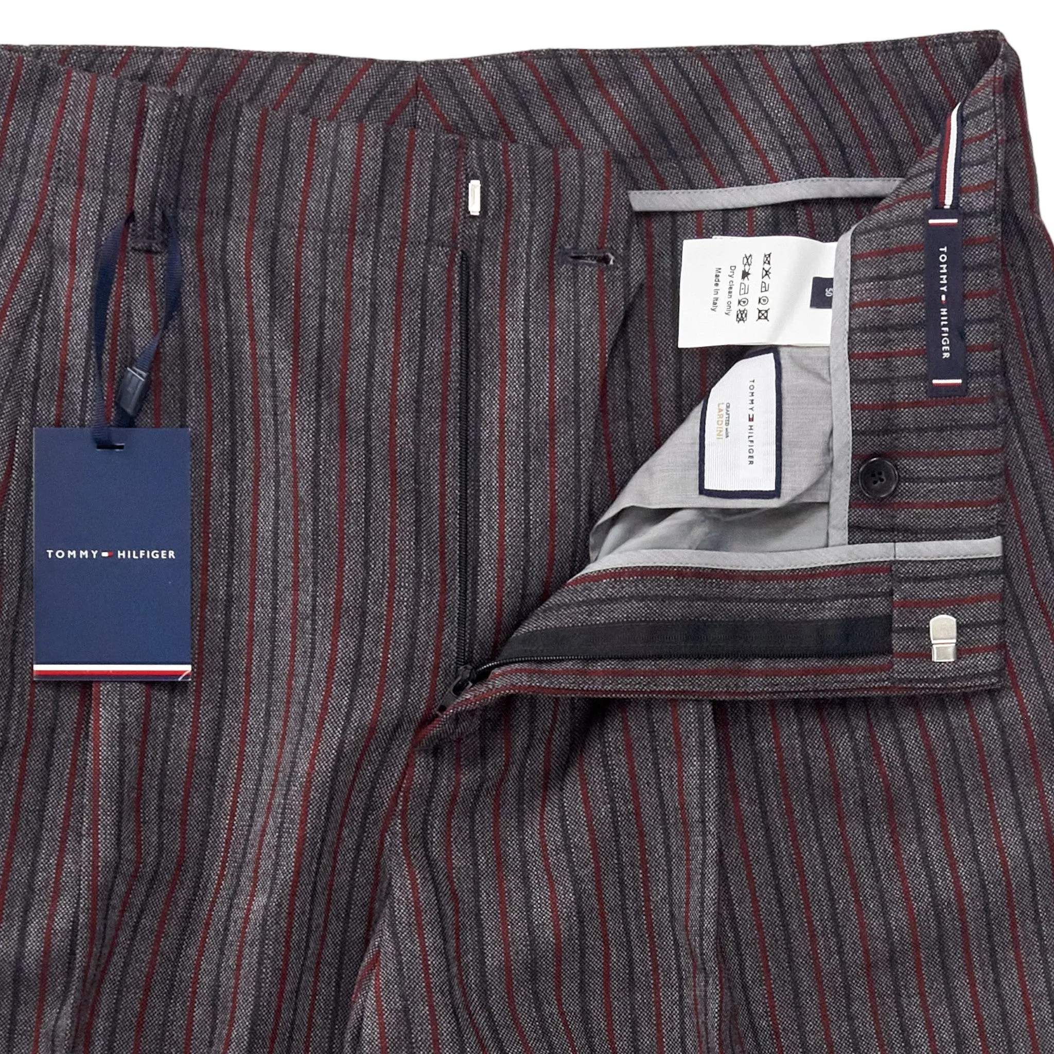 Tommy Hilfiger X Lardini Grey/Red Trousers