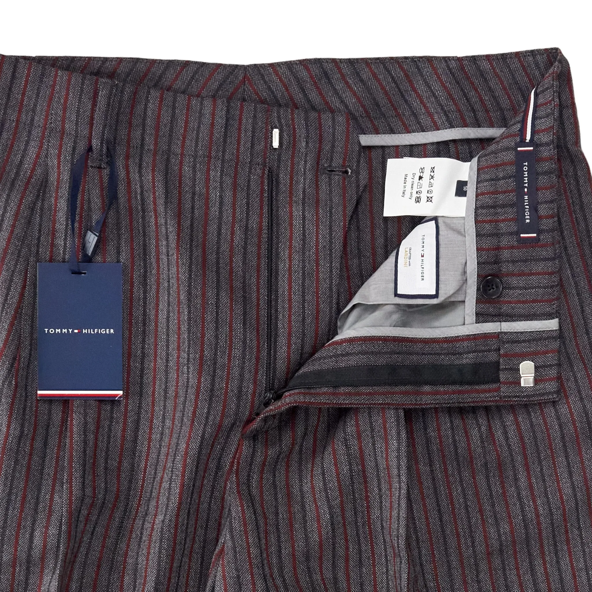 Tommy Hilfiger X Lardini Grey/Red Trousers