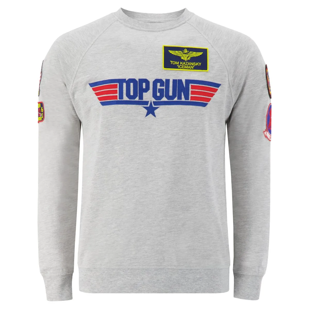 TOP GUN Unisex Logo Sweatshirt GREY