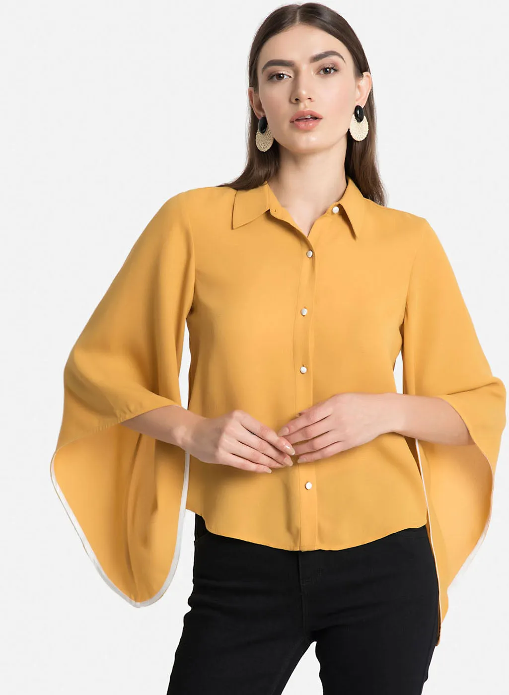 Top with Bell Sleeves