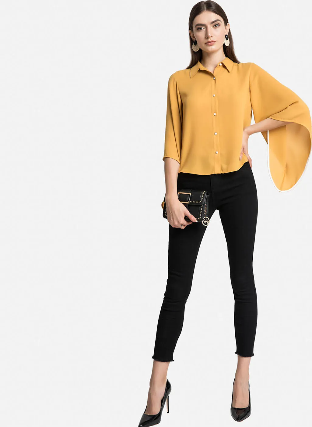 Top with Bell Sleeves