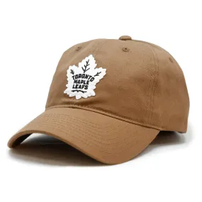 Toronto Maple Leafs Adult Brown Twill Slouch Hat