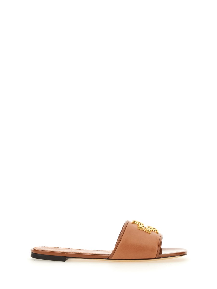 TORY BURCH Eleanor Slide Sandal in Veined Leather