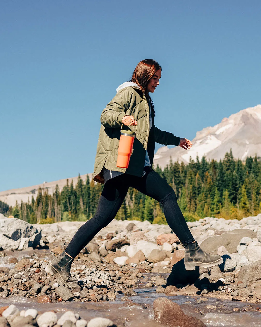 Trekker Insulated Shirt Jacket in Dusty Olive - Men's