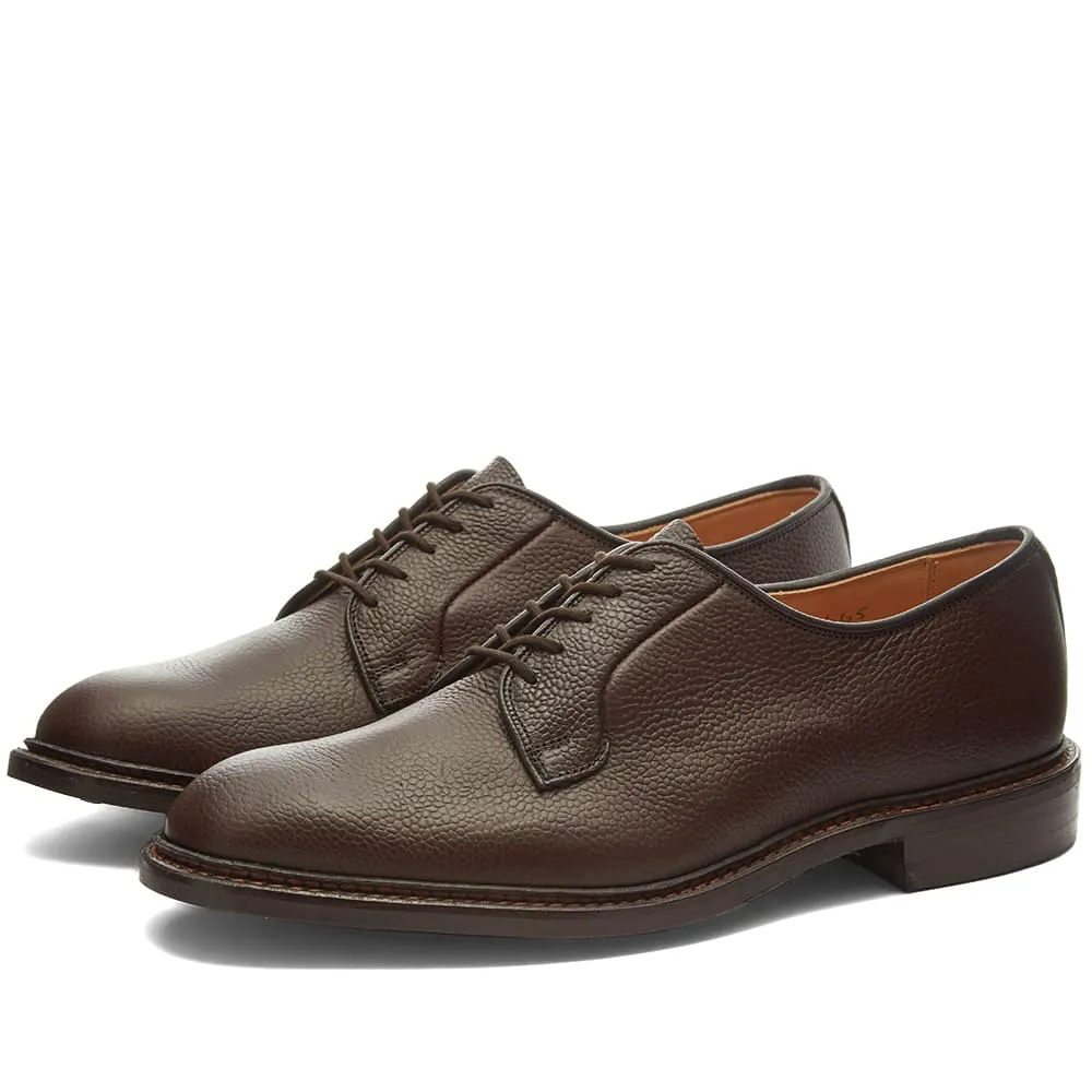 Tricker's Robert Derby in Dark Brown Scotch Grain