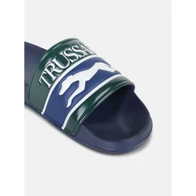 Blue Strap Slide Sandals Trussardi Brand