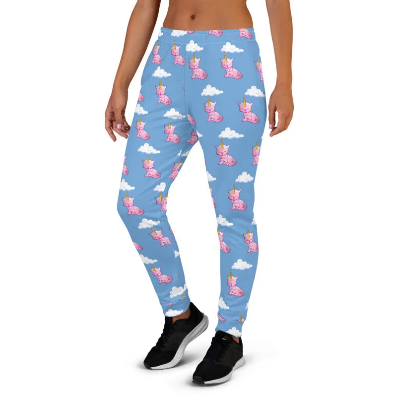 Unicorn Kitty Women's Slim Fit Joggers