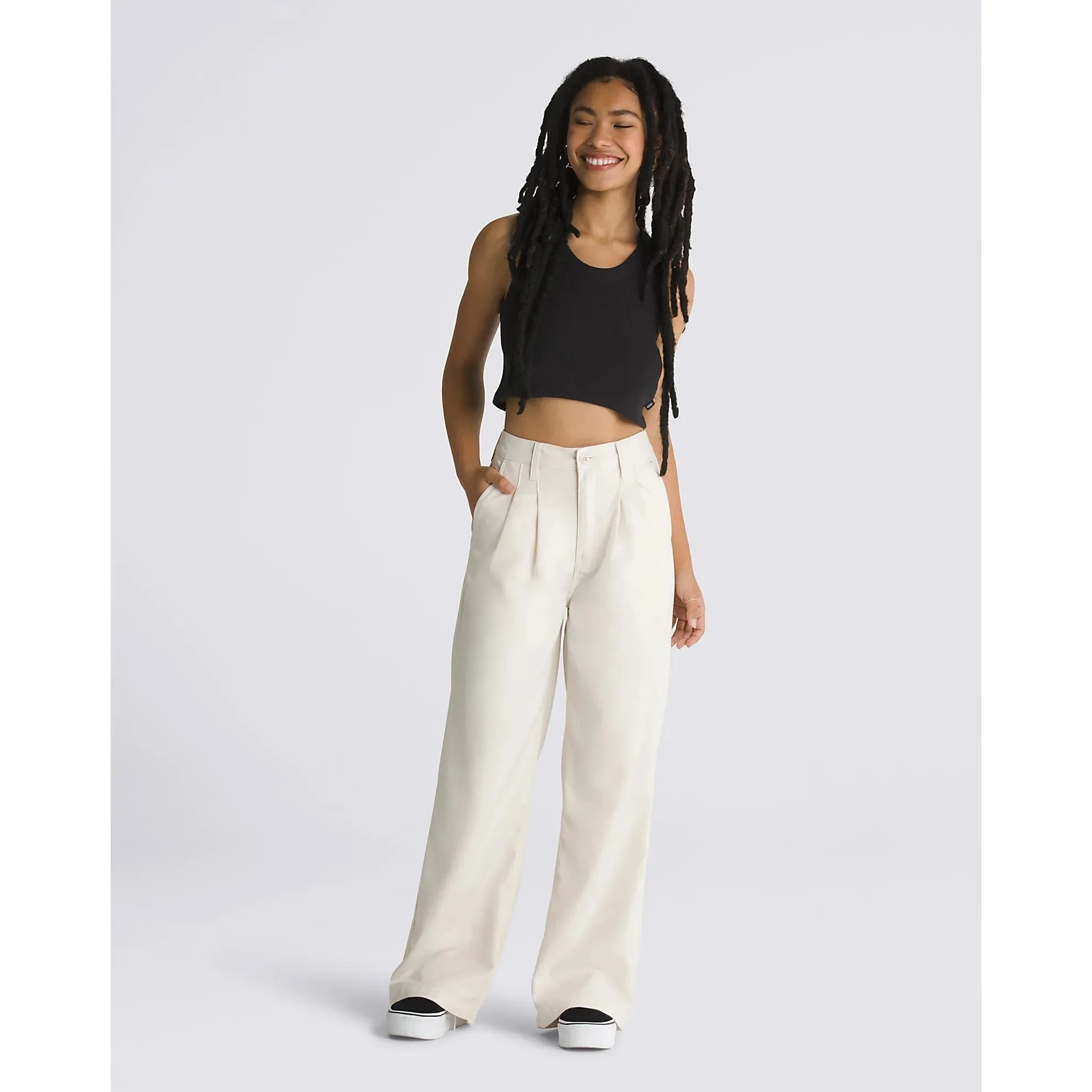 Vans Alder Relaxed Pleated Trousers - Turtledove