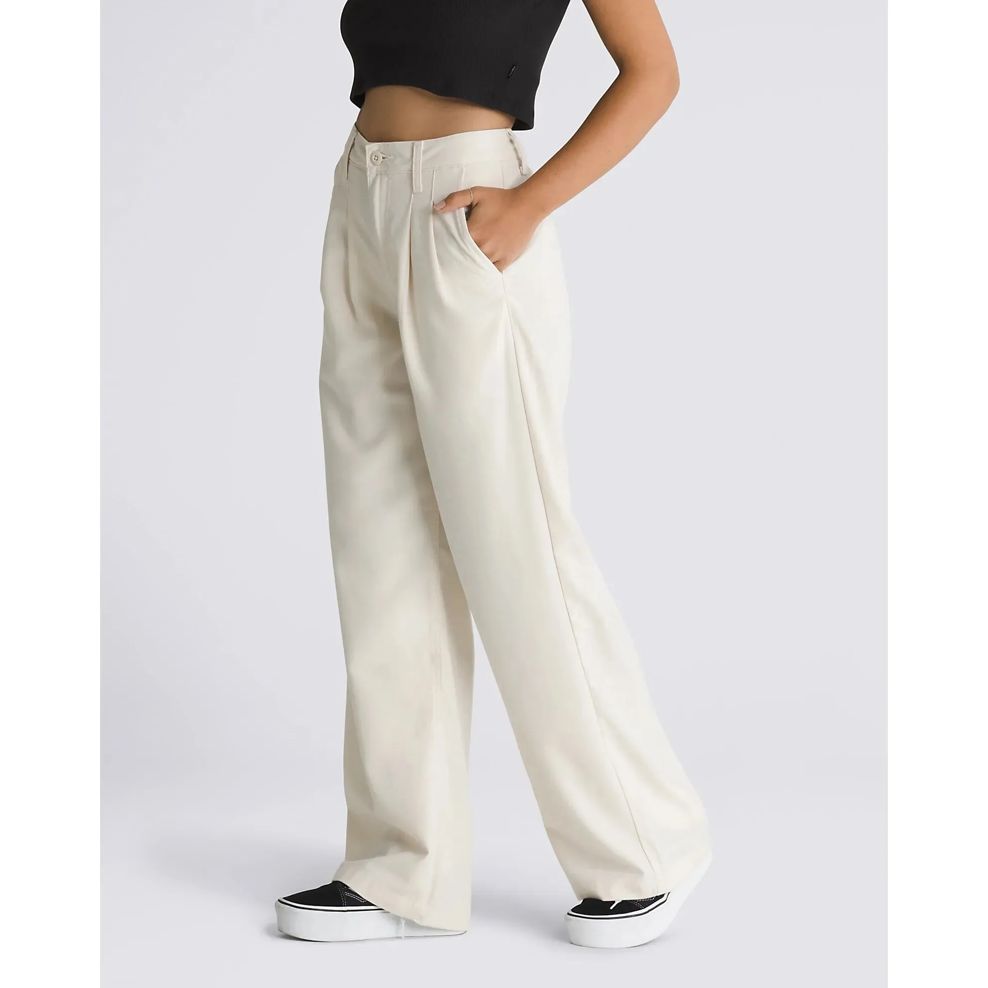 Vans Alder Relaxed Pleated Trousers - Turtledove