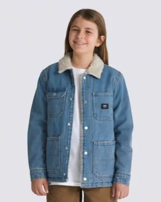 Kids Denim Sherpa Coat by VANS