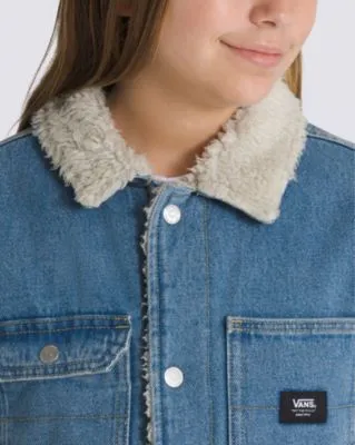 Kids Denim Sherpa Coat by VANS