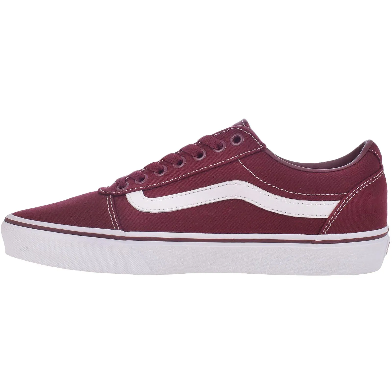 Vans Mens Ward Canvas Trainers - Port/White