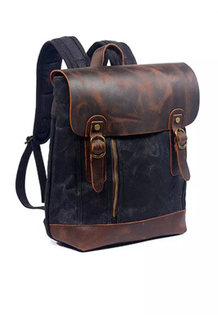 VANSA Vintage Wax Canvas Backpacks - Twenty Eight Shoes VBU-BP659