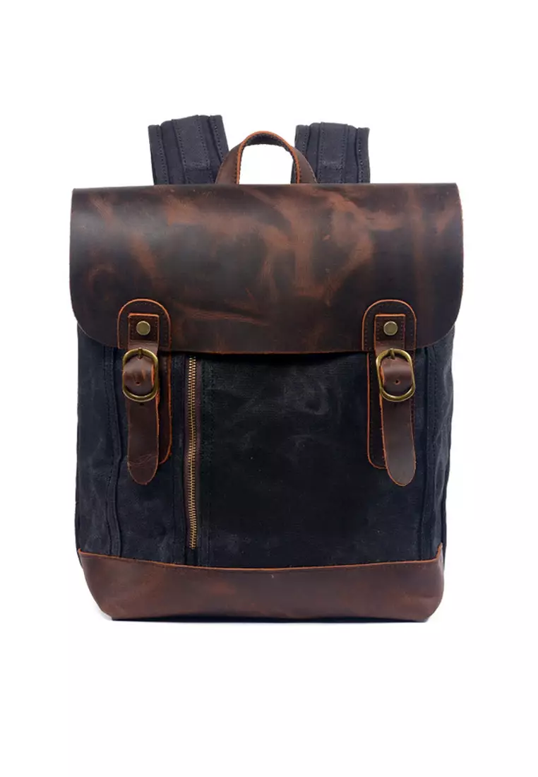 VANSA Vintage Wax Canvas Backpacks - Twenty Eight Shoes VBU-BP659