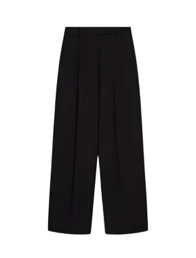 VELA wool trousers, black