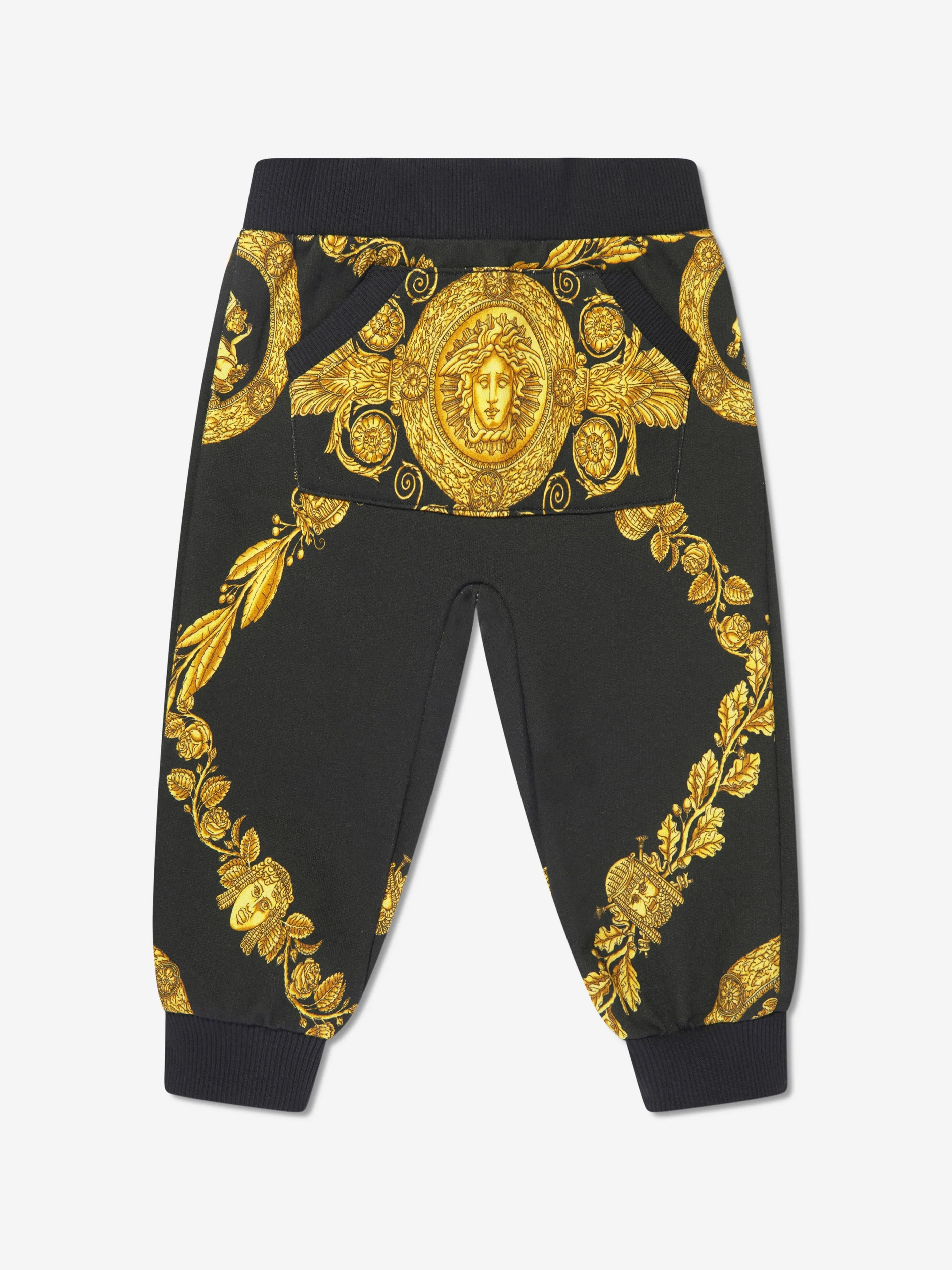 Versace Baby Heritage Print Joggers in Black