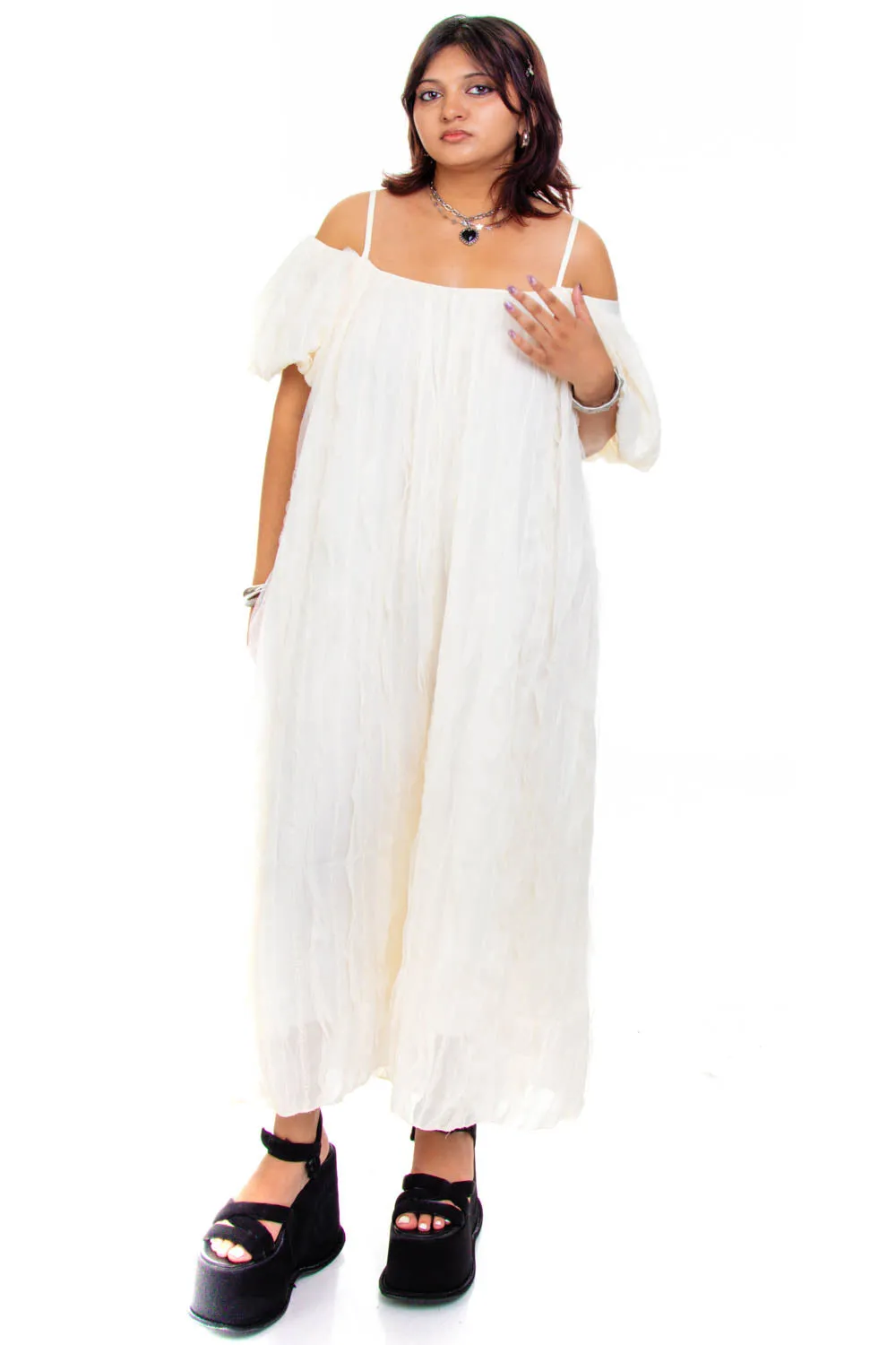 Vintage Y2K Angelic Princess Dress - S/M/L