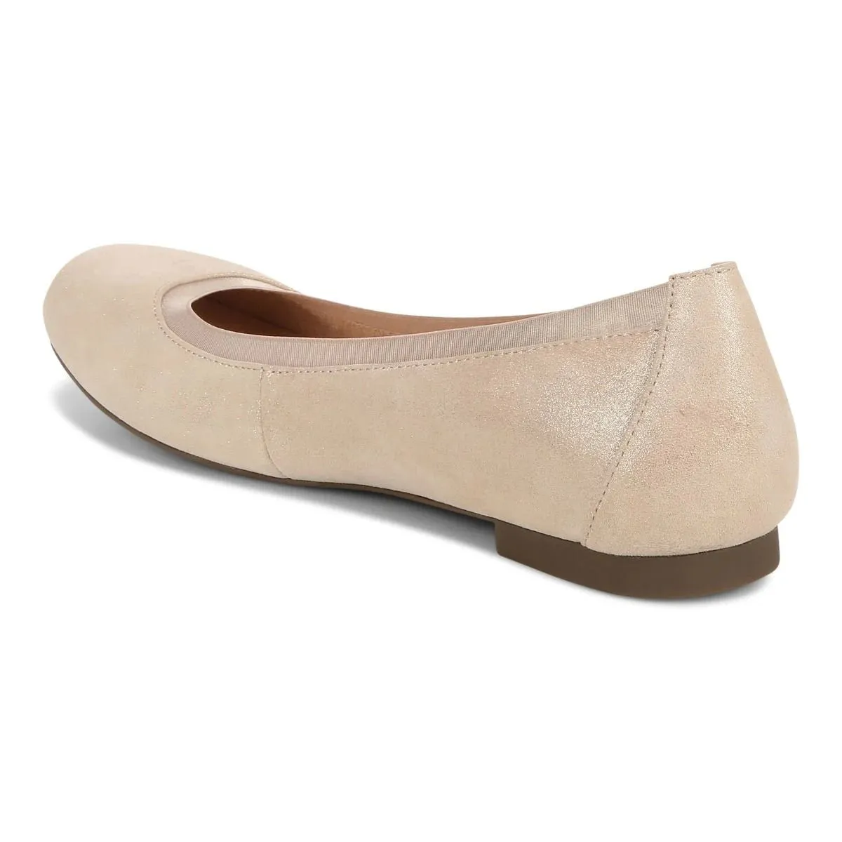 Vionic Anita Flat Gold Suede