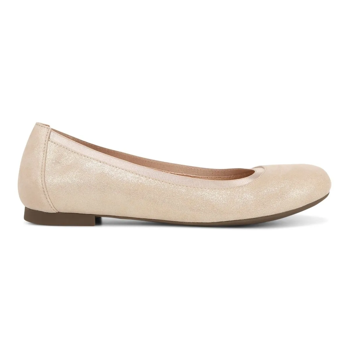 Vionic Anita Flat Gold Suede