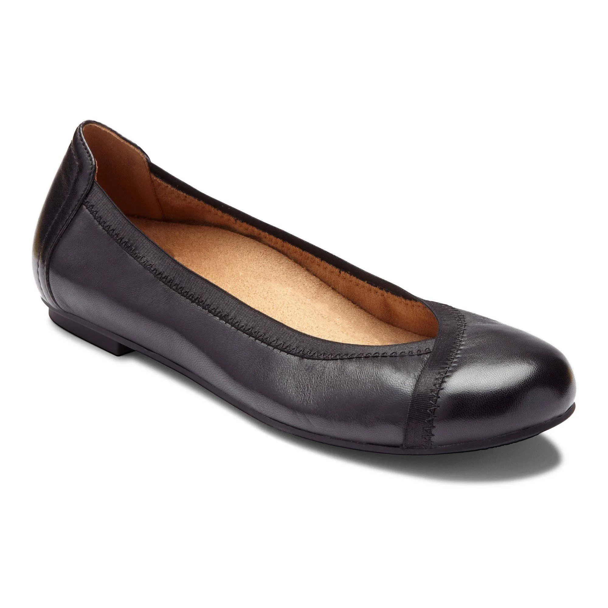 Vionic Women's Spark Caroll Black Flat