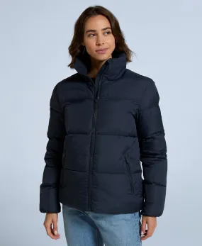 Voltage Womens Padded Coat - Navy