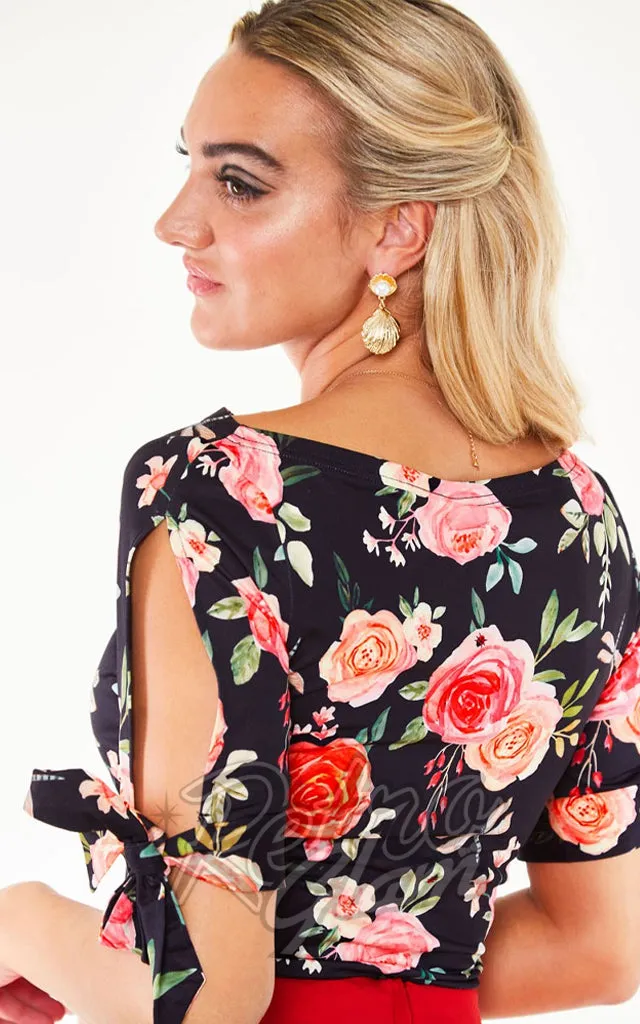 Voodoo Vixen Rosalee Floral Knit Top - Shop Now