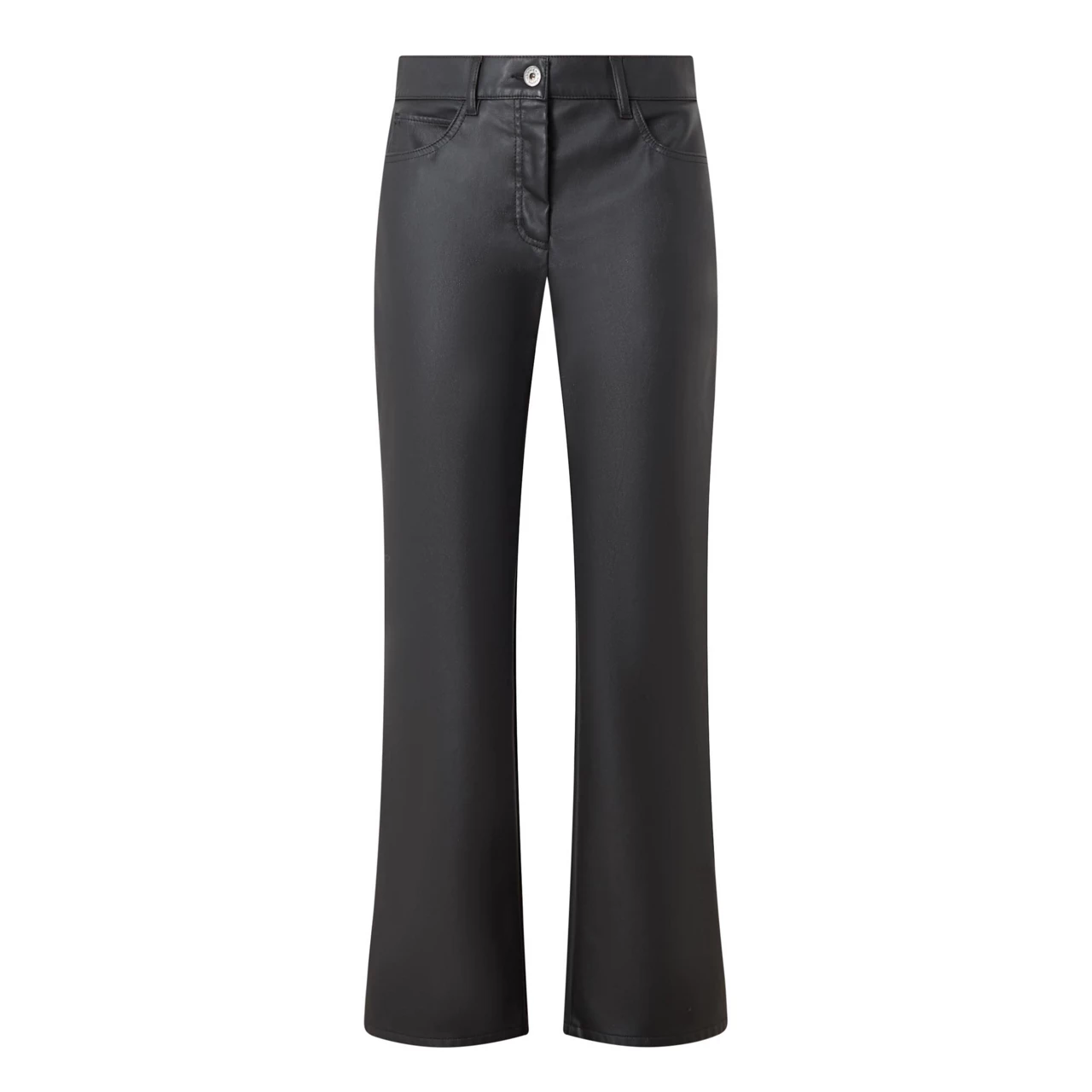 WEEKEND MAX MARA Faux Leather Trousers - Black