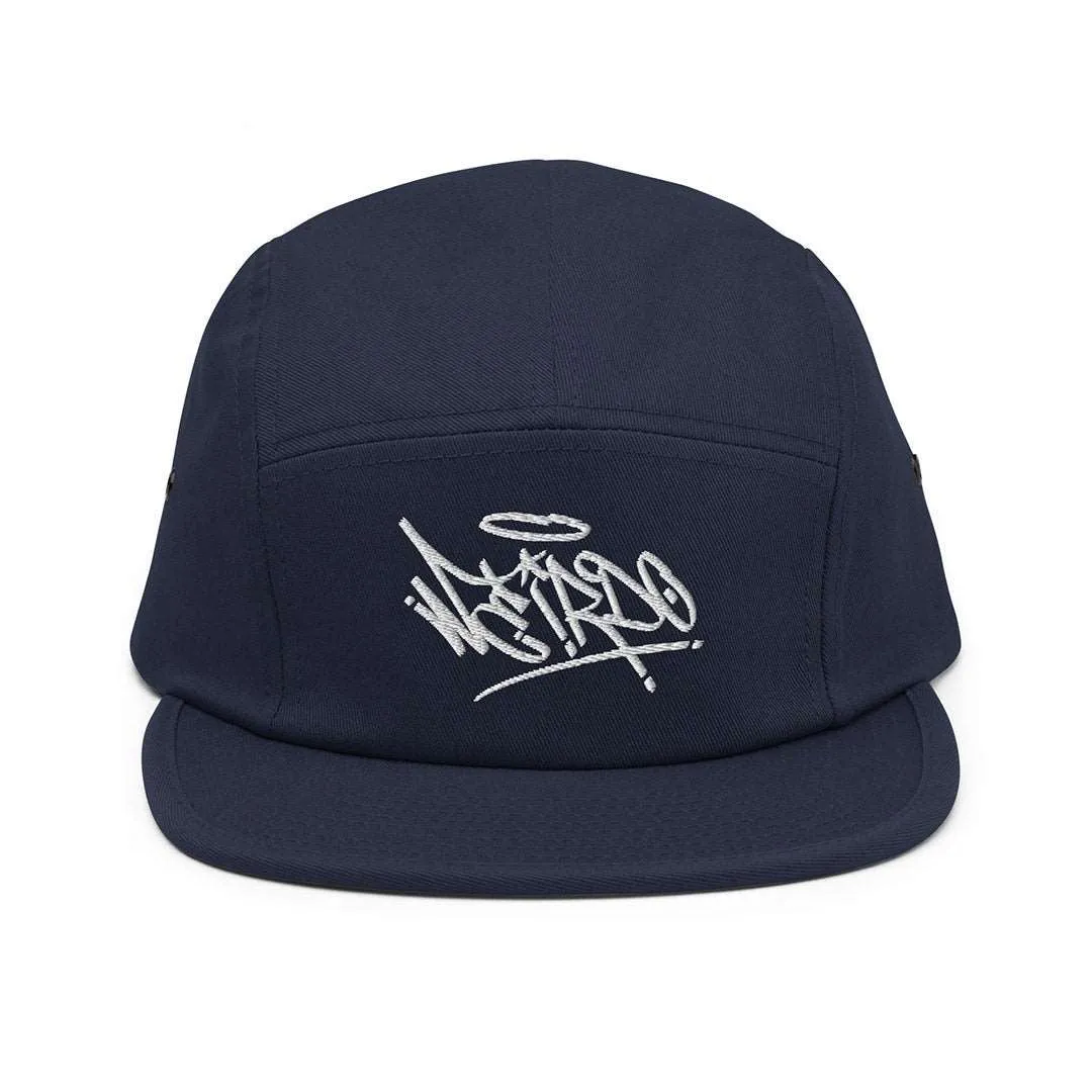 Weirdo Graffiti Tag 5-Panel Snapback Hat | Navy