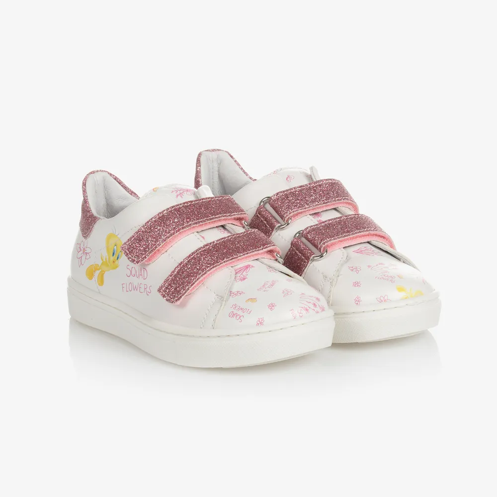 White & Pink Tweety Trainers