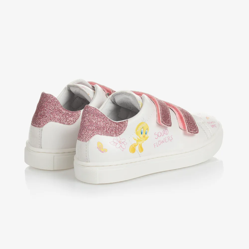 White & Pink Tweety Trainers