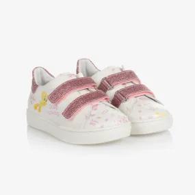 White & Pink Tweety Trainers