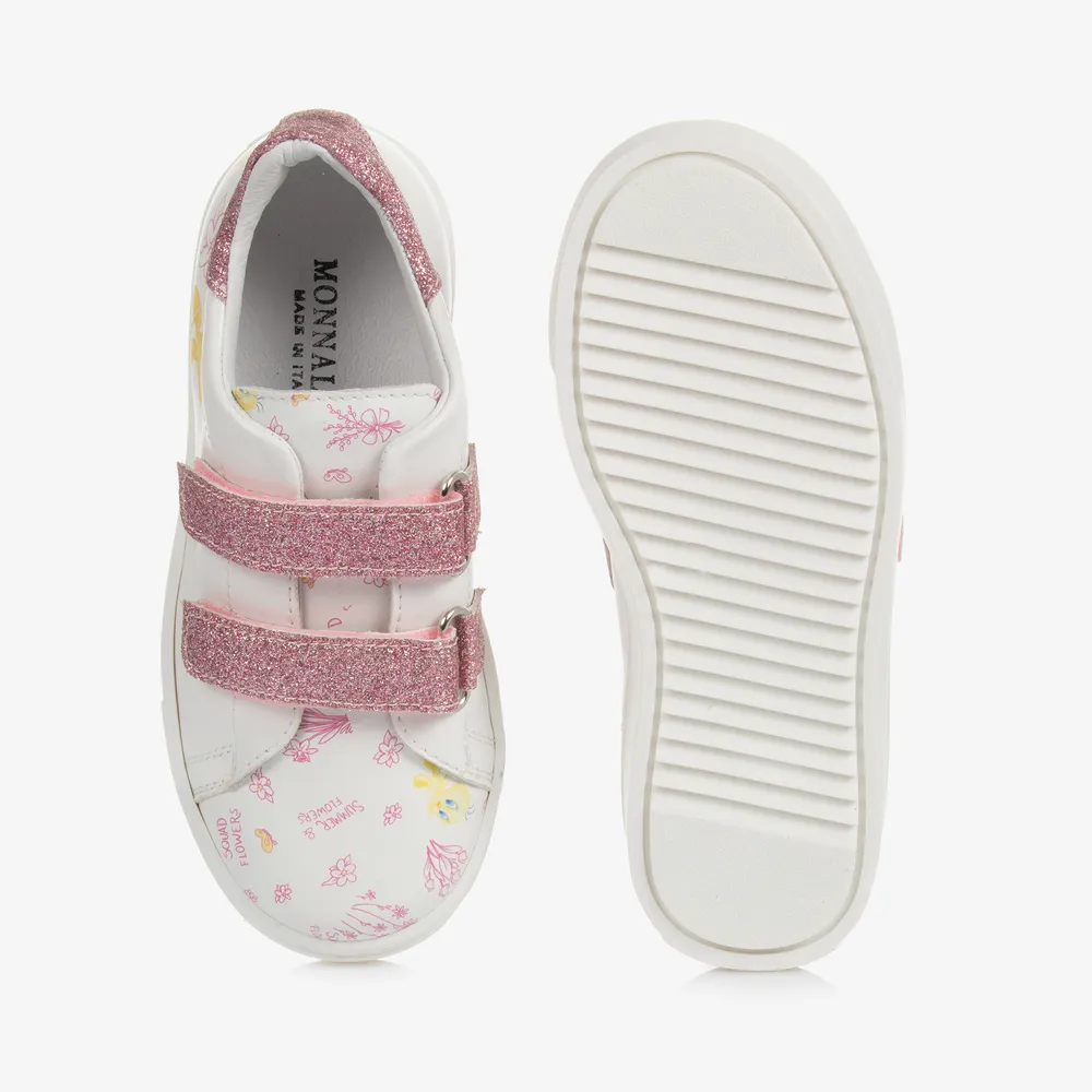 White & Pink Tweety Trainers