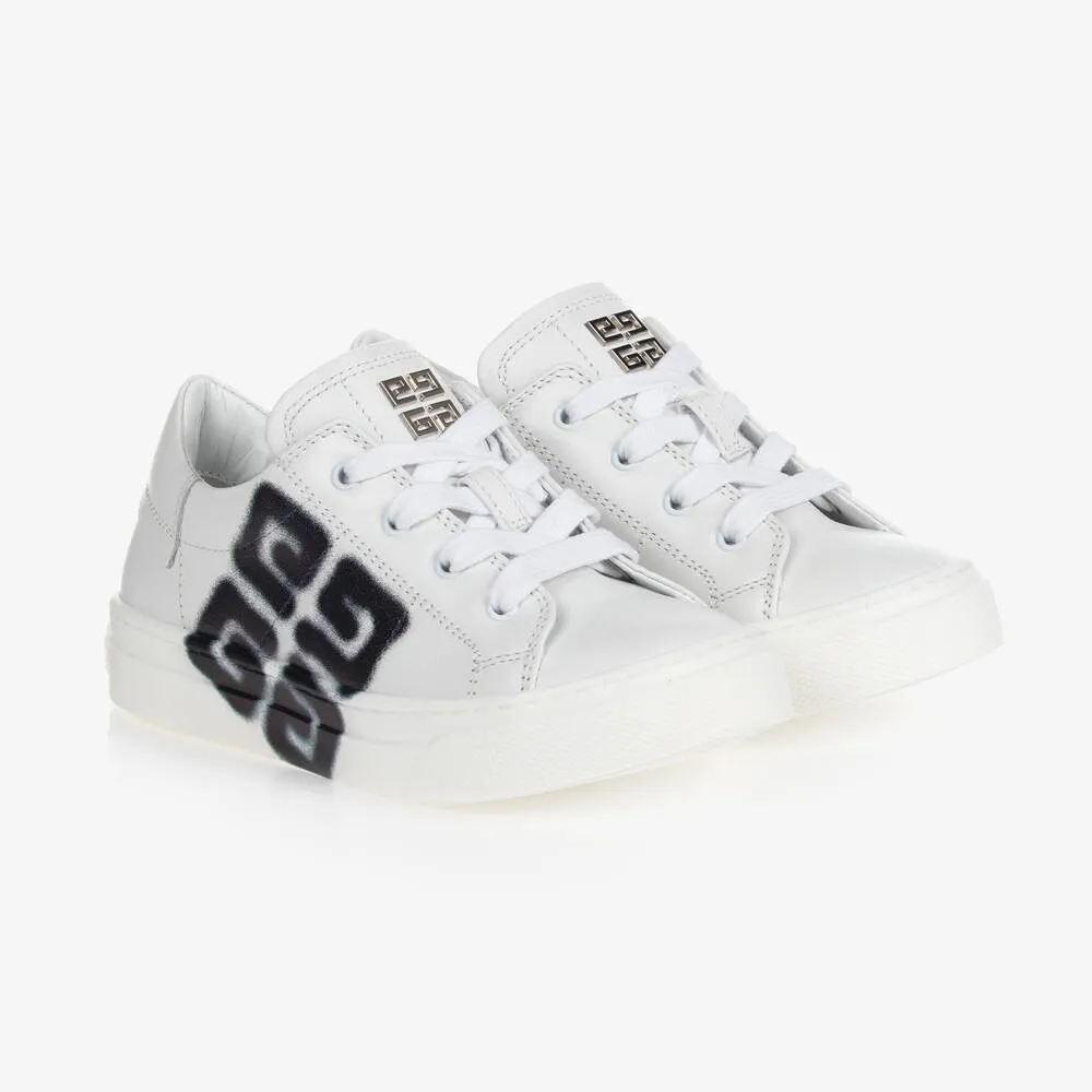 White Chito 4G Leather Trainers