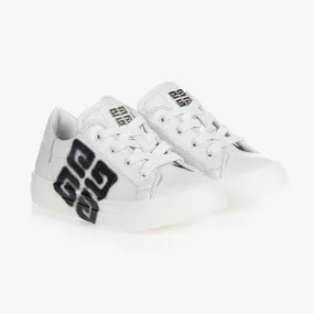 White Chito 4G Leather Trainers