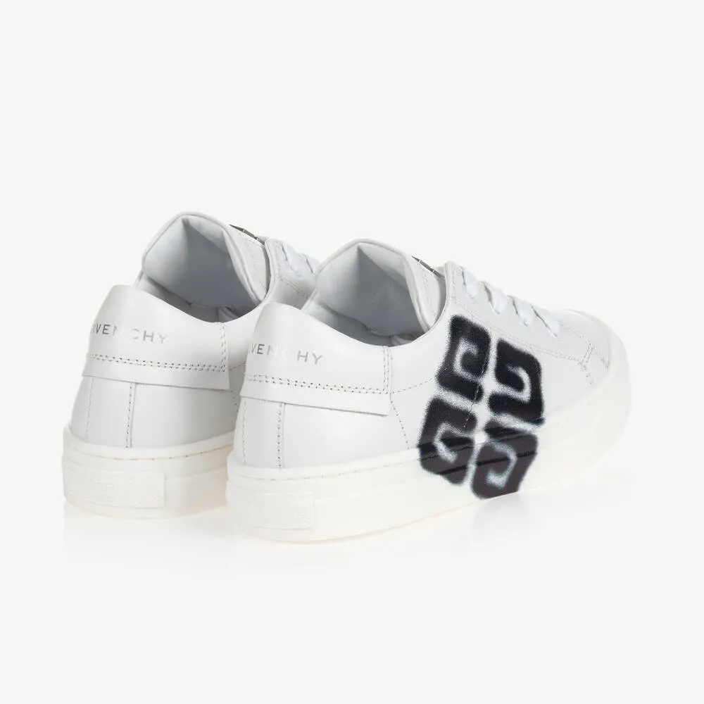 White Chito 4G Leather Trainers