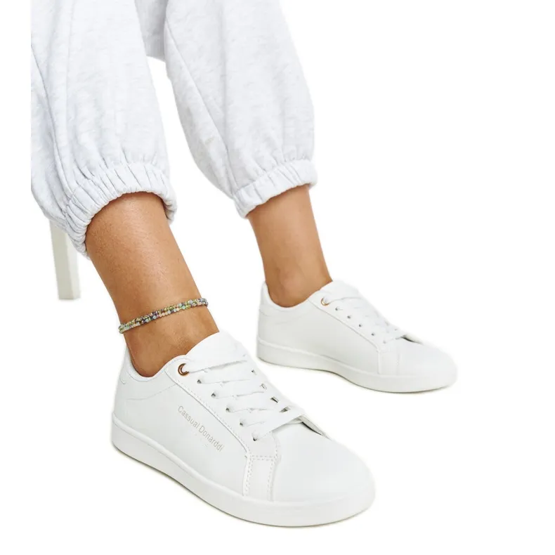 White eco-leather sneakers by Furat