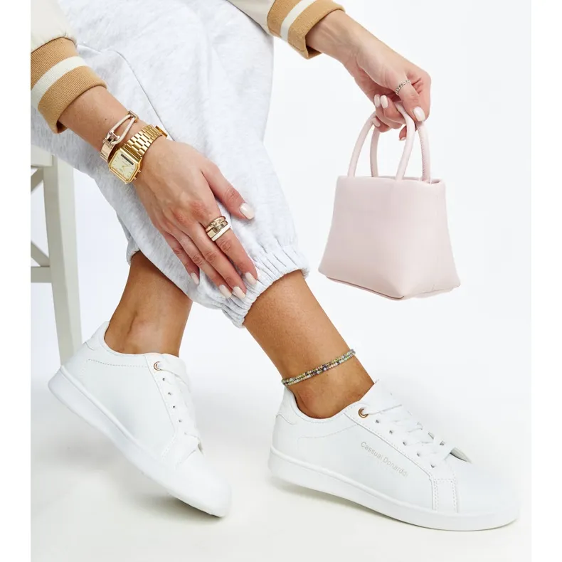 White eco-leather sneakers by Furat