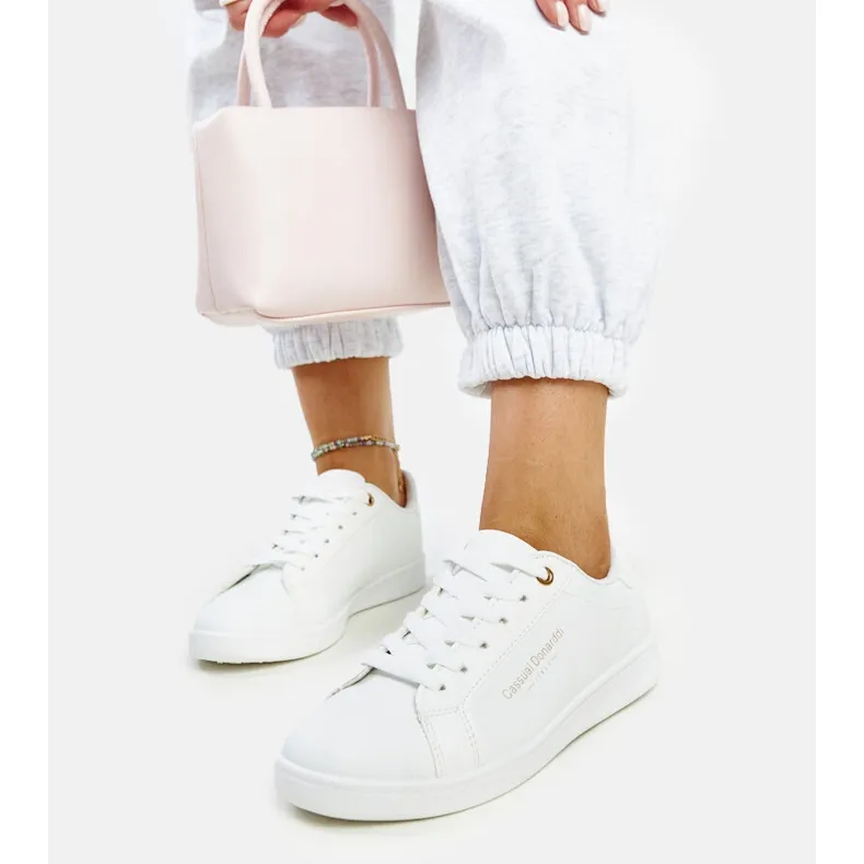 White eco-leather sneakers by Furat