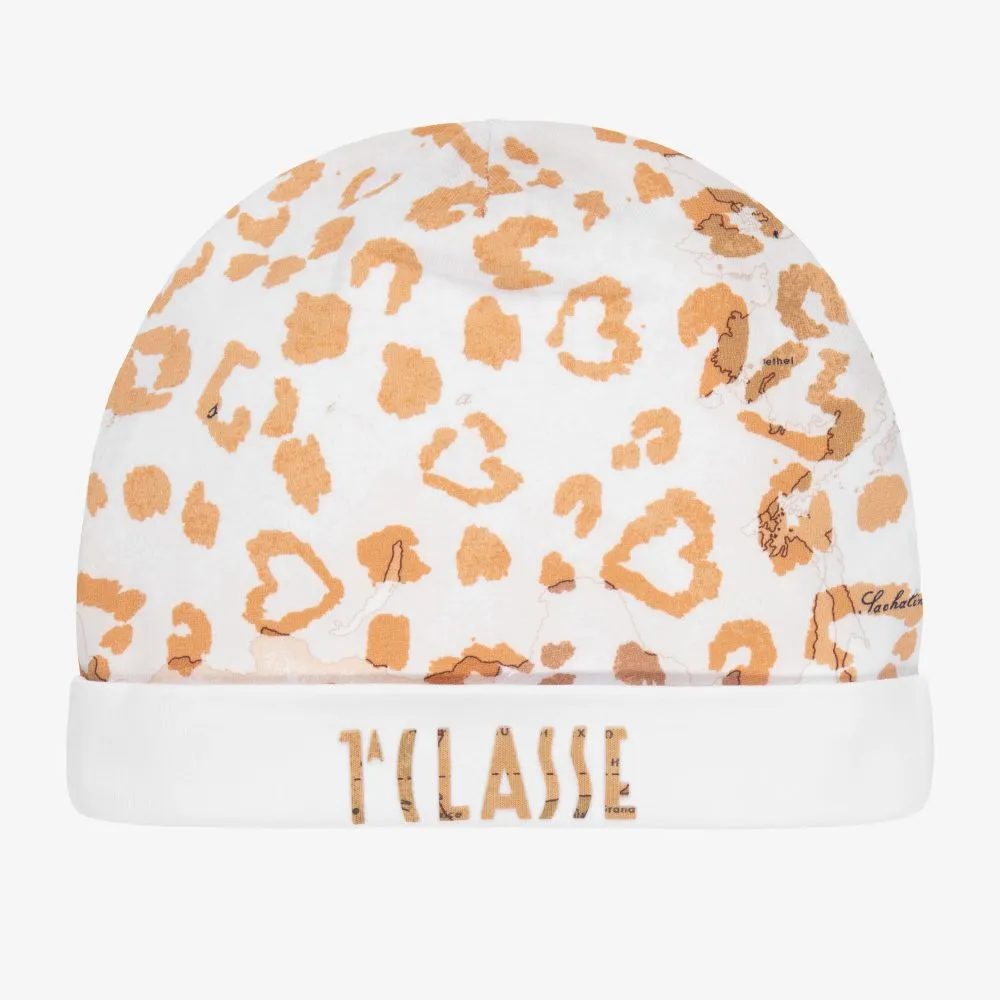 White Geo Map Leopard Hat