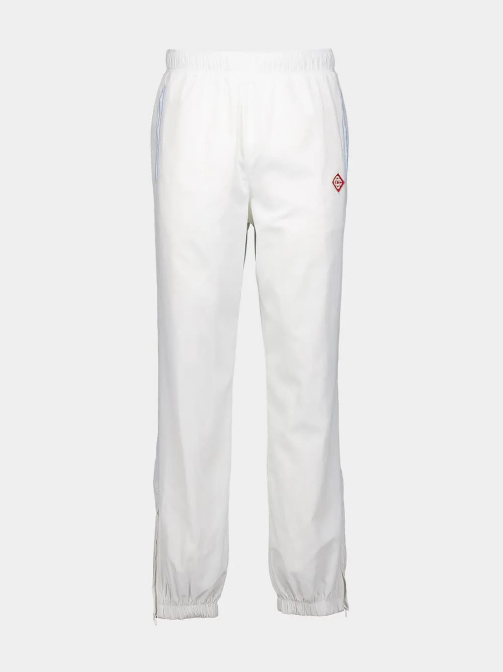 White Nylon Joggers