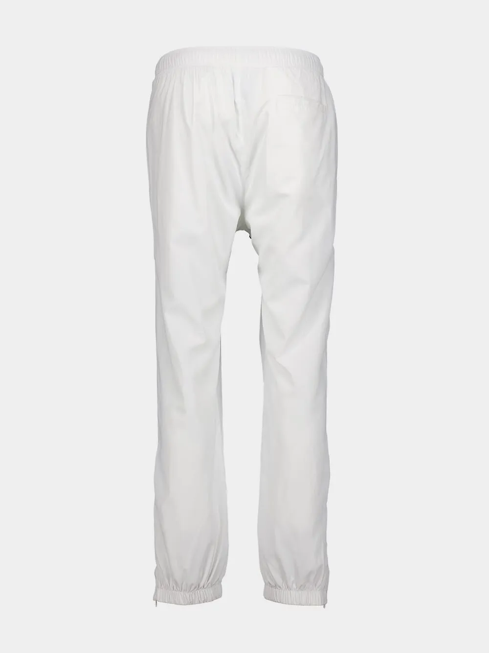 White Nylon Joggers