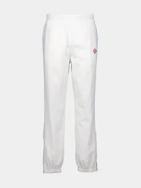 White Nylon Joggers