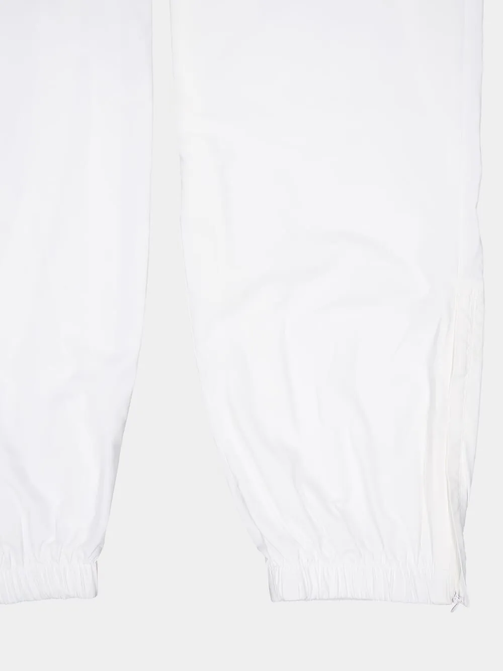 White Nylon Joggers