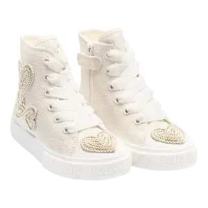 White Sharon girls' sneakers Code LKED4173