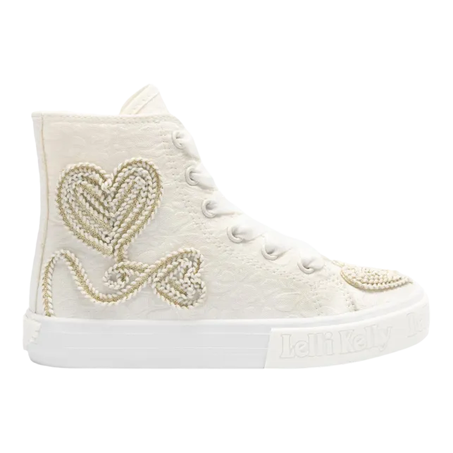 White Sharon girls' sneakers Code LKED4173